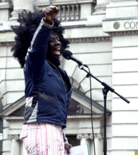 Woman demonstrator