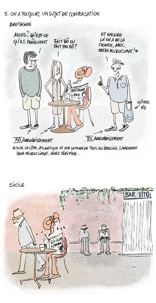 Blog l'Avventura, Fiamma nous donne une 5ème raison de passer ses vacances en Bretagne : là-bas "on a toujours un sujet de conversation".