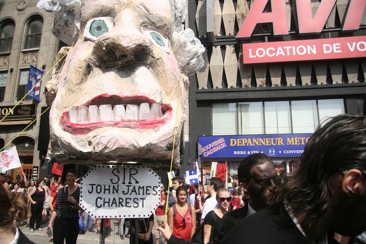 Manifestation du 22 mars 2012 à Montréal.