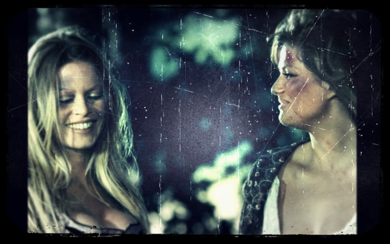 With Brigitte Bardot, who has apparently thrown a few punches.