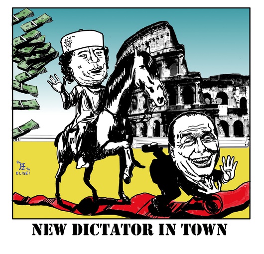 Une caricature de Francesco Elisei 