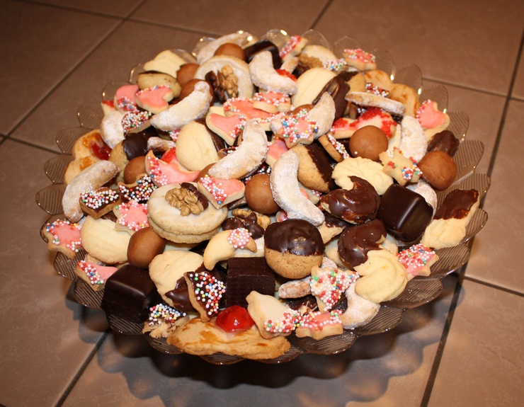 Pese a ser unas galletas normales, guardan un aspecto totalmente navideño.