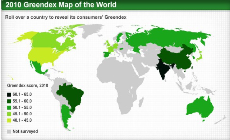 L'India è prima nella classifica dei consumatori eco-friendly. All'ultimo posto, gli Stati Uniti.