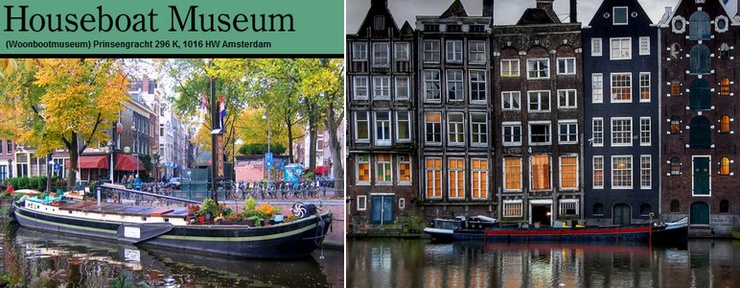 Le musée péniche d'Amsterdam, maison flottante devenue musée