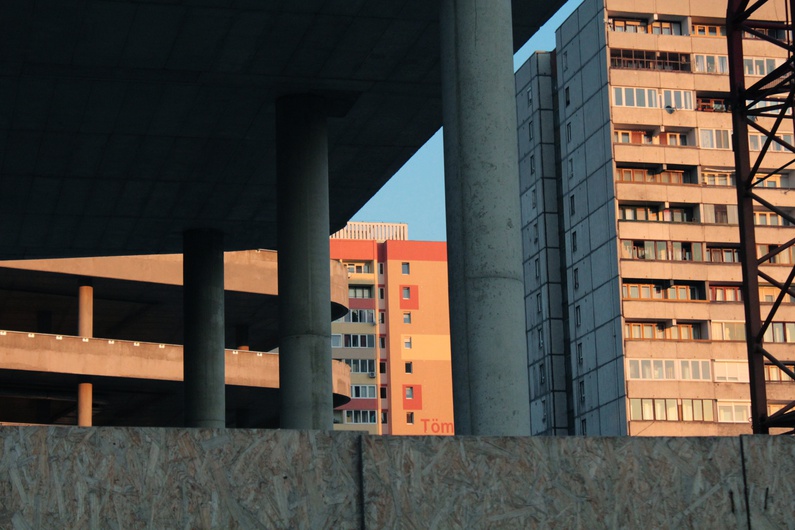 A new office building in the historically poorer area