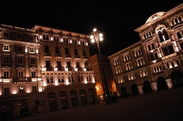 One of the main sqaures in Trieste