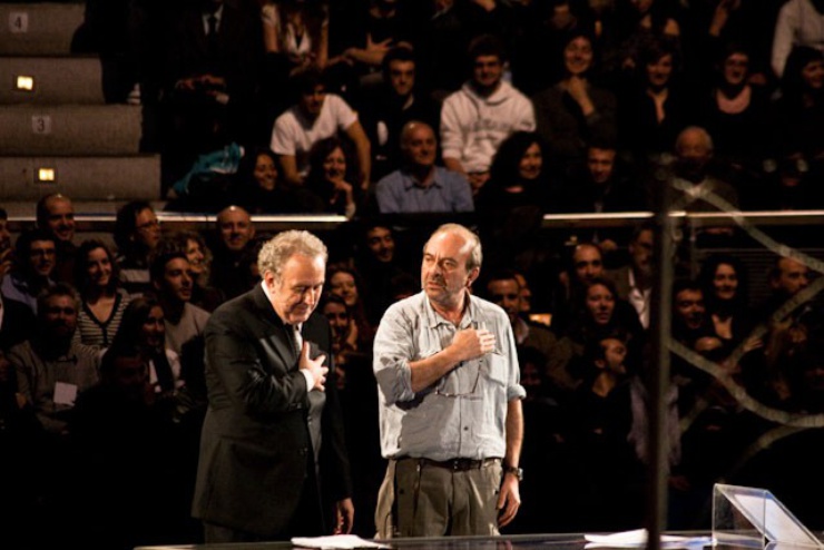 Durante "Rai per una notte" al Pala Dozza di Bologna