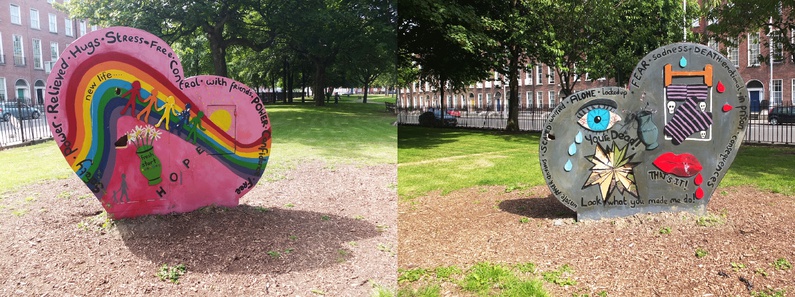 Une installation Pro-Choice à Mounjouy Square.