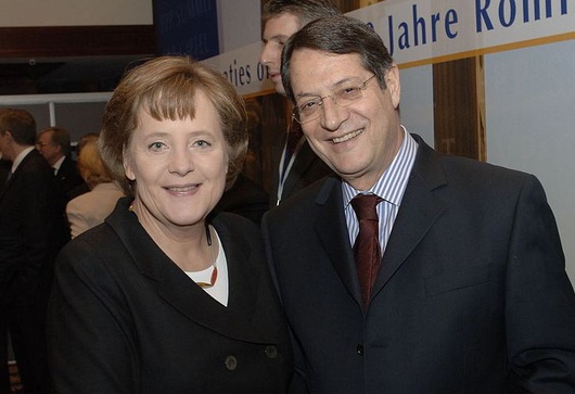 Angela Merkel und Nikos Anastasiadis 2007