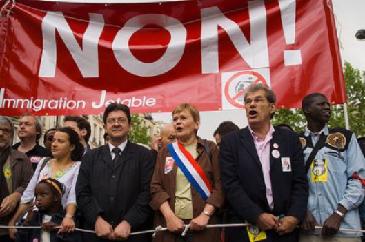 Jean-luc Mélenchon et Marie-Georges Buffet