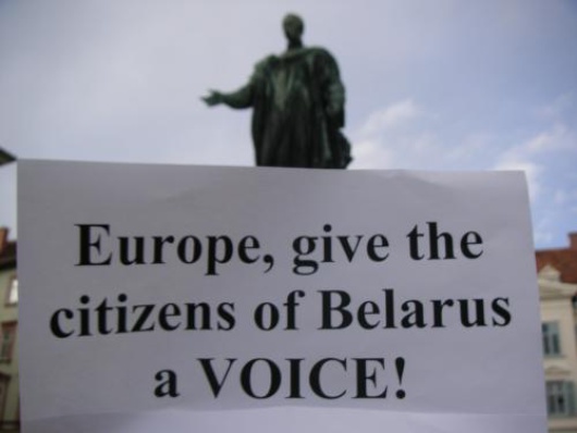 Free Belarus action Graz