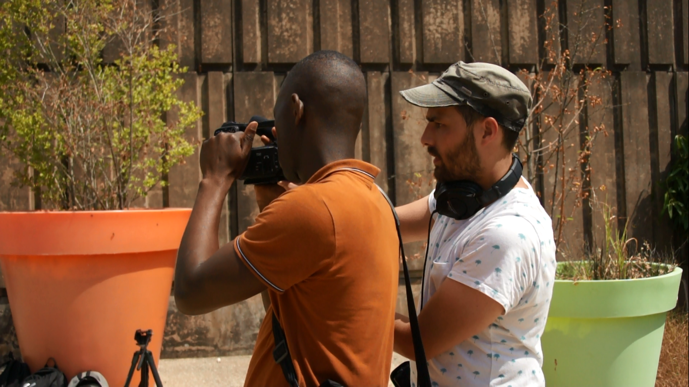 Fabien Guillermont en tournage