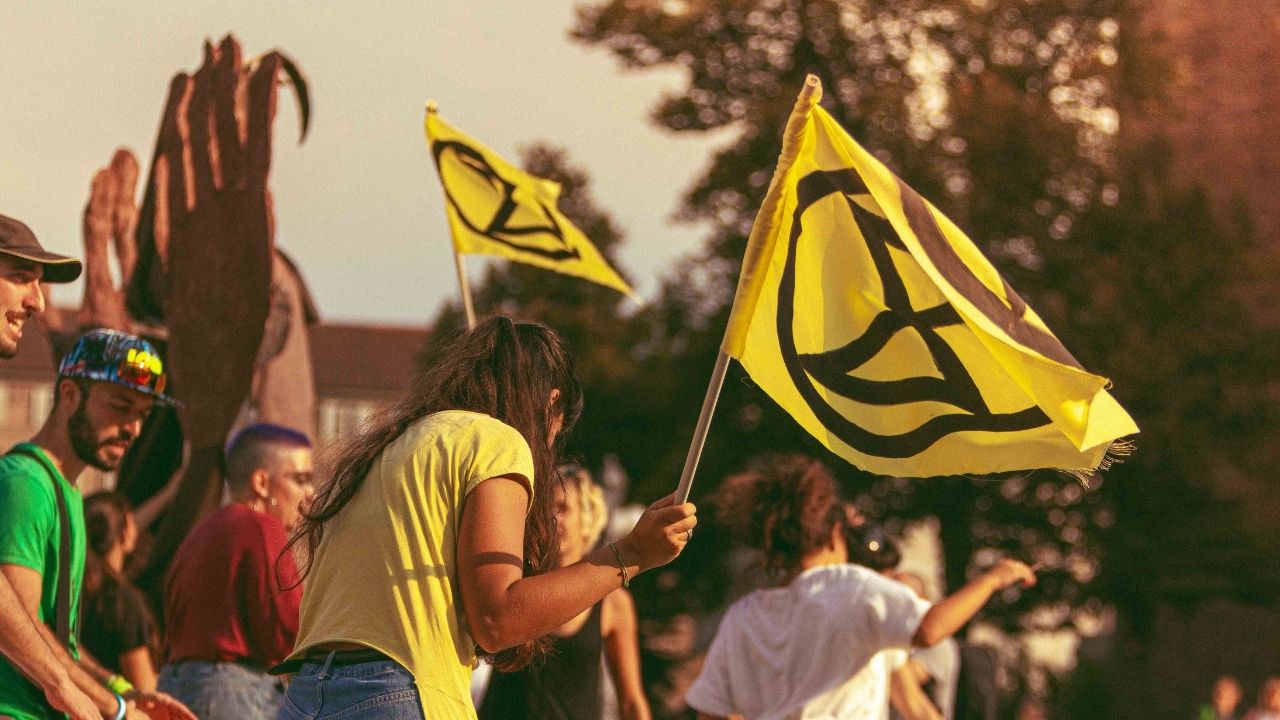 Dal presidio di Piazza Castello a Torino lo scorso 18 settembre 2020,