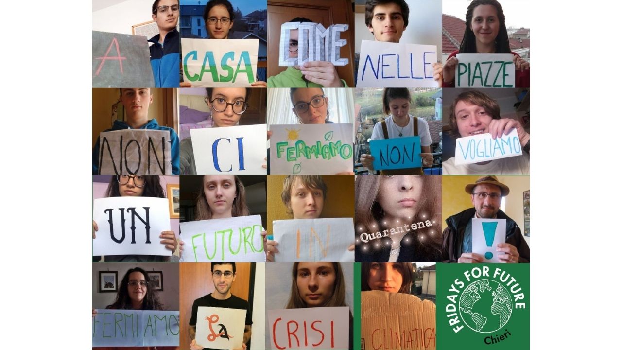 Digital Strike del gruppo locale FFF Italia di Chieri,