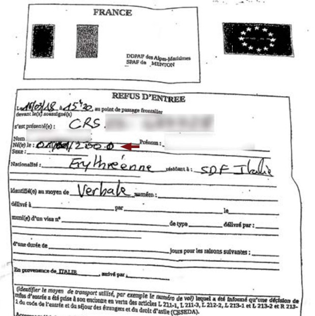 document falsifié