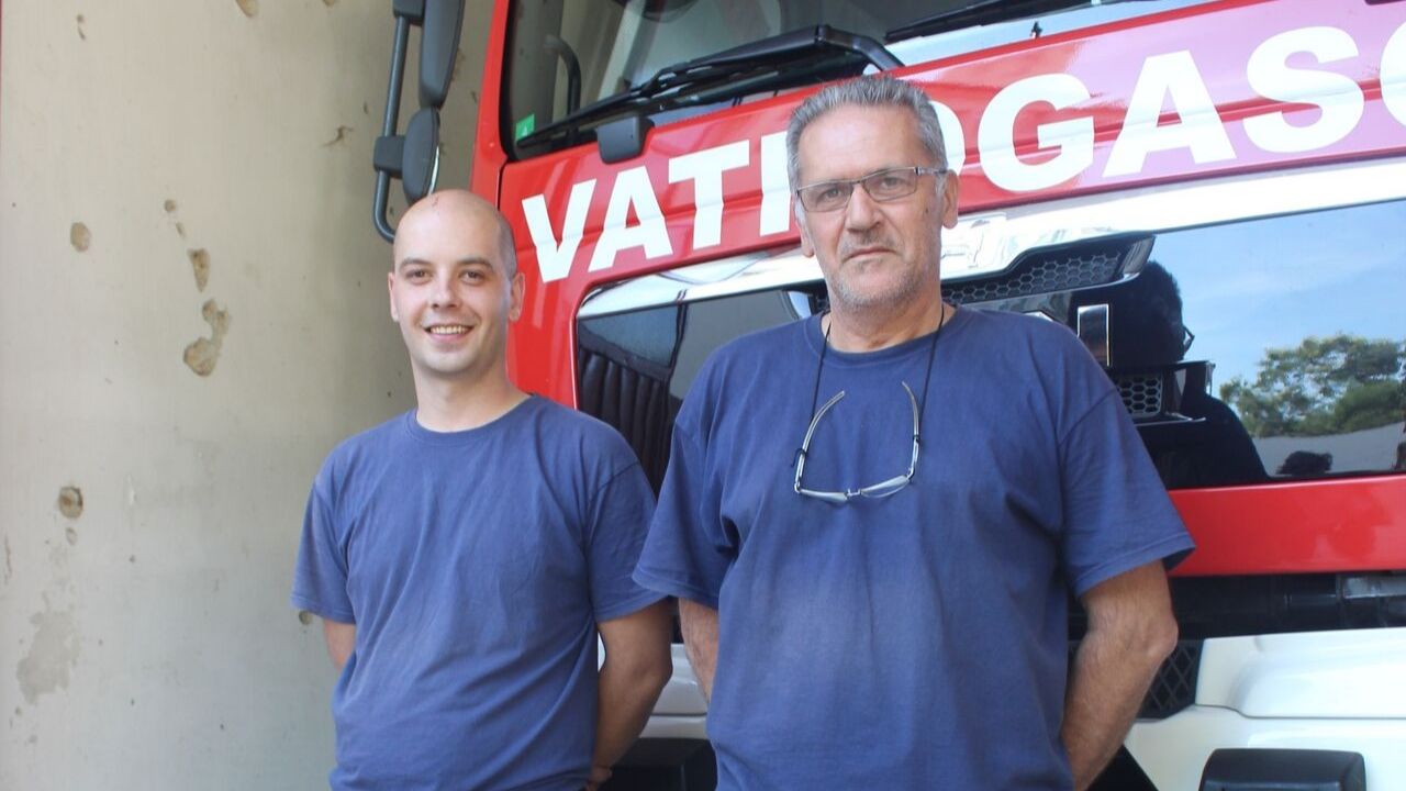 Marko et Ljubomir sont pompiers dans la caserne de l’Ouest de la ville