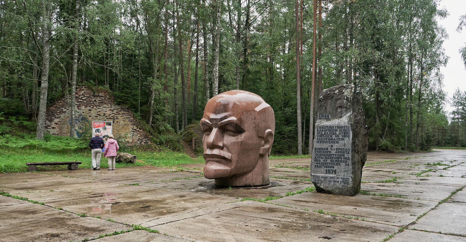 Zeltiņi, Lettonie, monument à Lénine