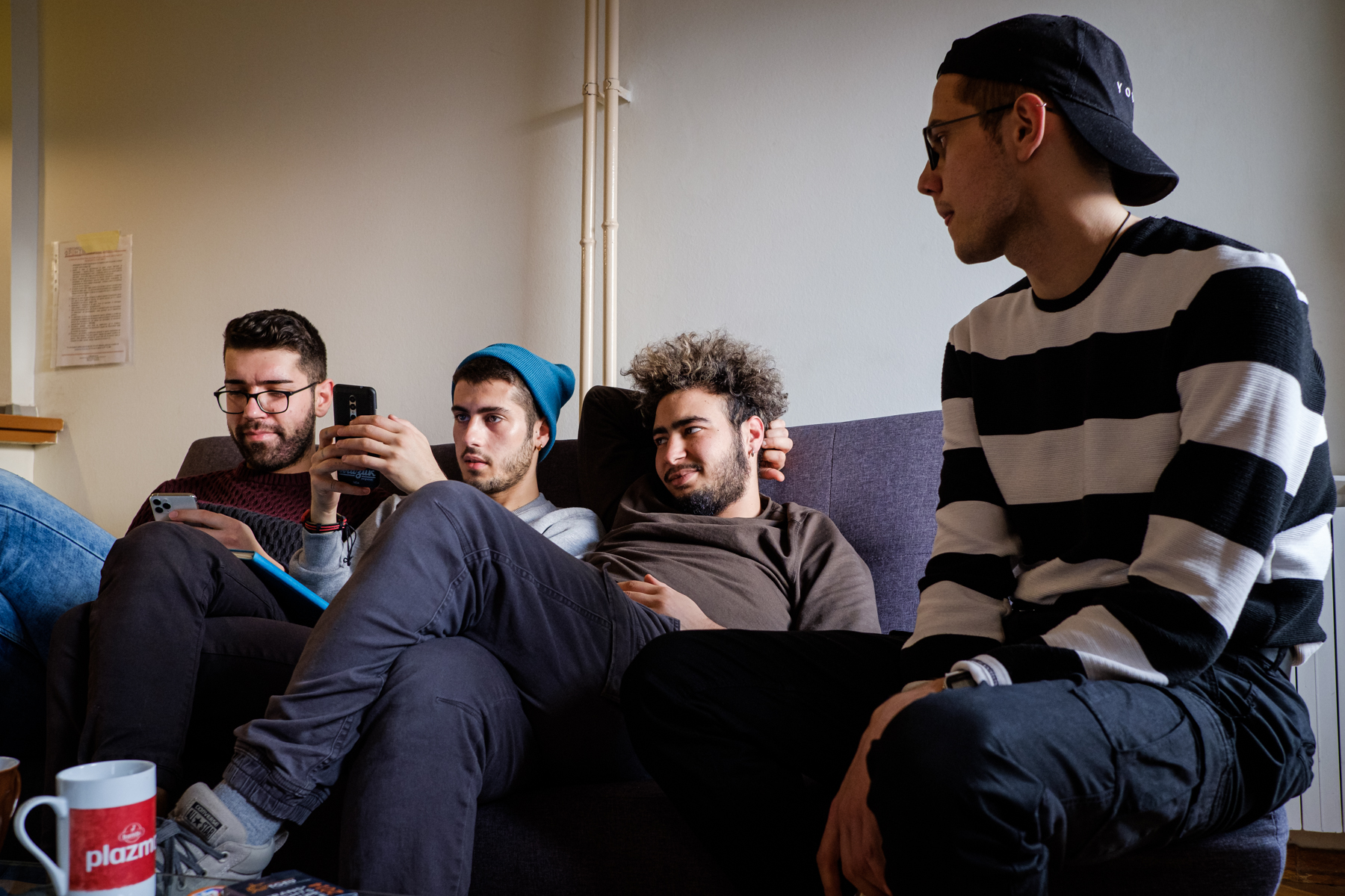 Stefan, Vladimir, Lazar et Anouar,