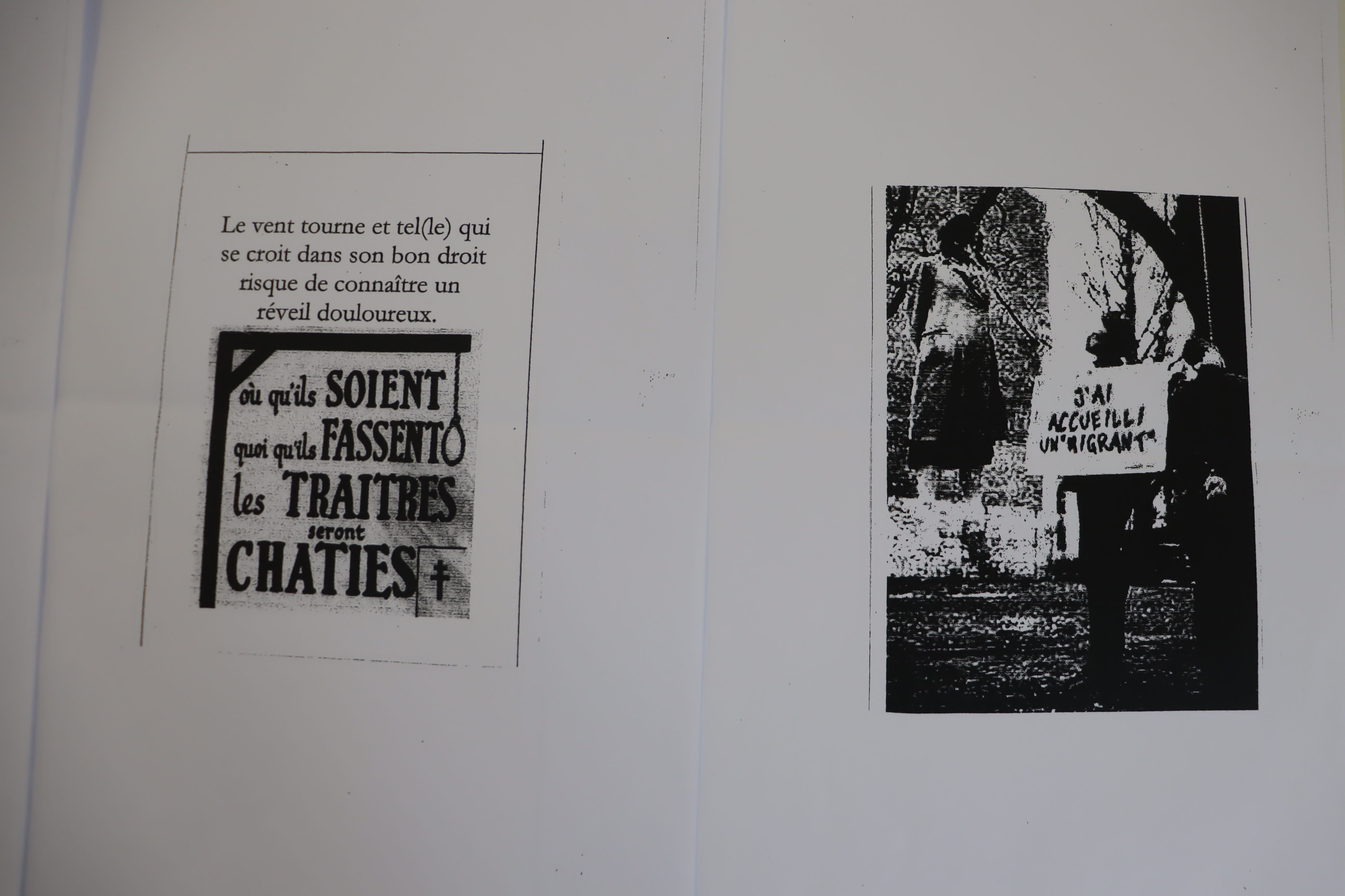 Threats received by Mireille Damiano © Safouane Abdessalem
