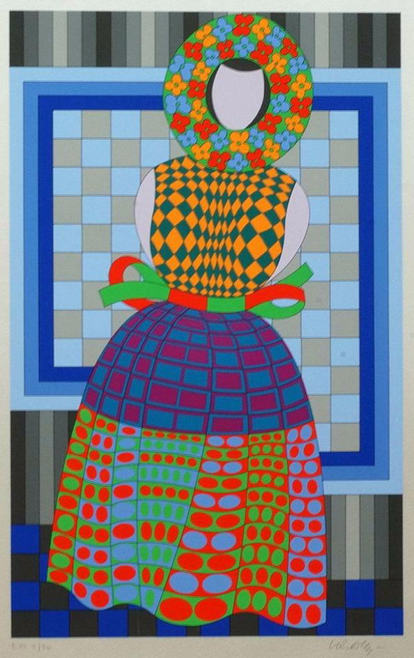 Fille Fleur Siebdruck auf Papier 1982