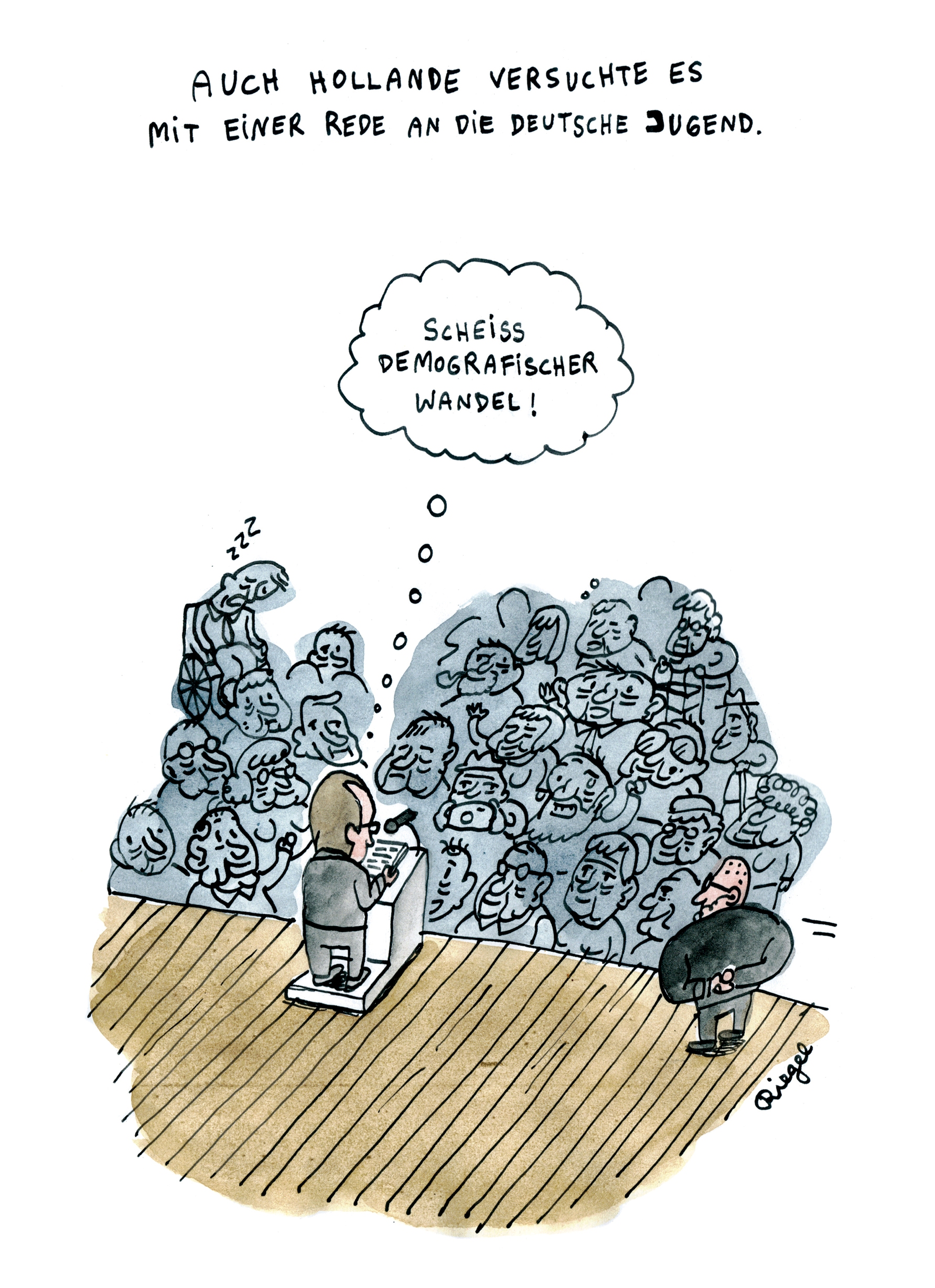 Leonard Riegel (Deutschland): „Auch Hollande versuchte es mit einer Rede an die deutsche Jugend“