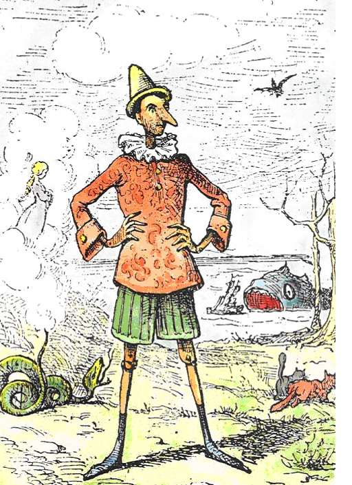 Pinocchio, Italien, 1883