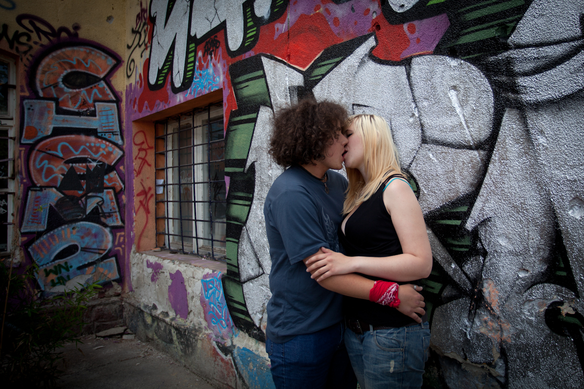 Hana und Juve in Metelkova