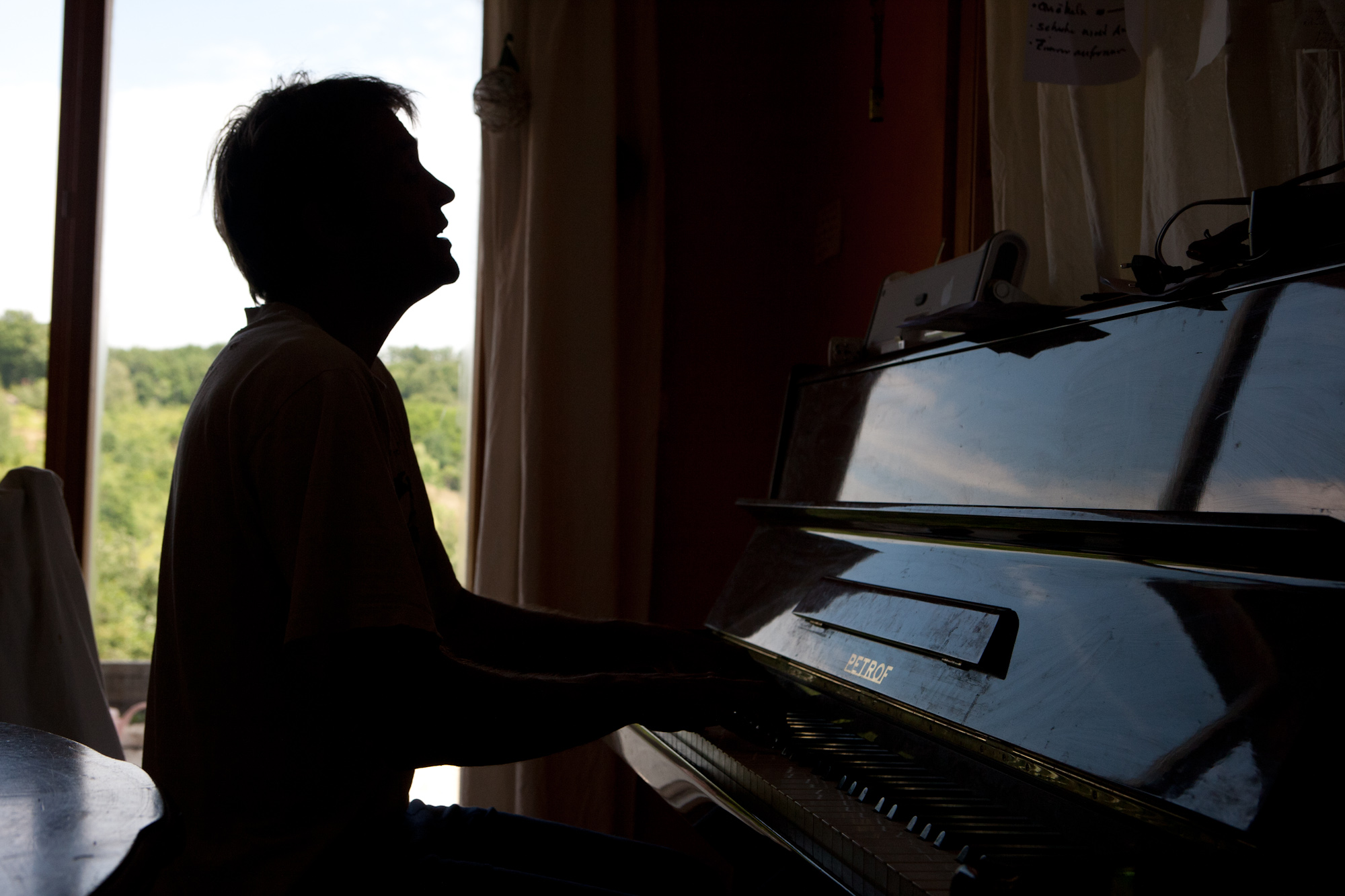 Christian au piano