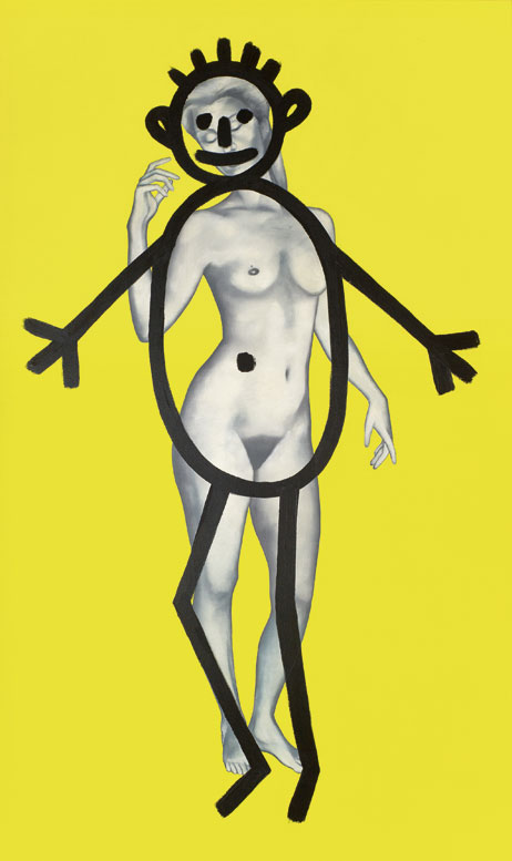 Urs Lüthi, Selbsporträt aus der Serie der großen Gefühle, 1987