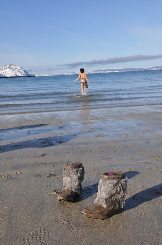 Ein Ritual: Sauna und Bad im Schnee