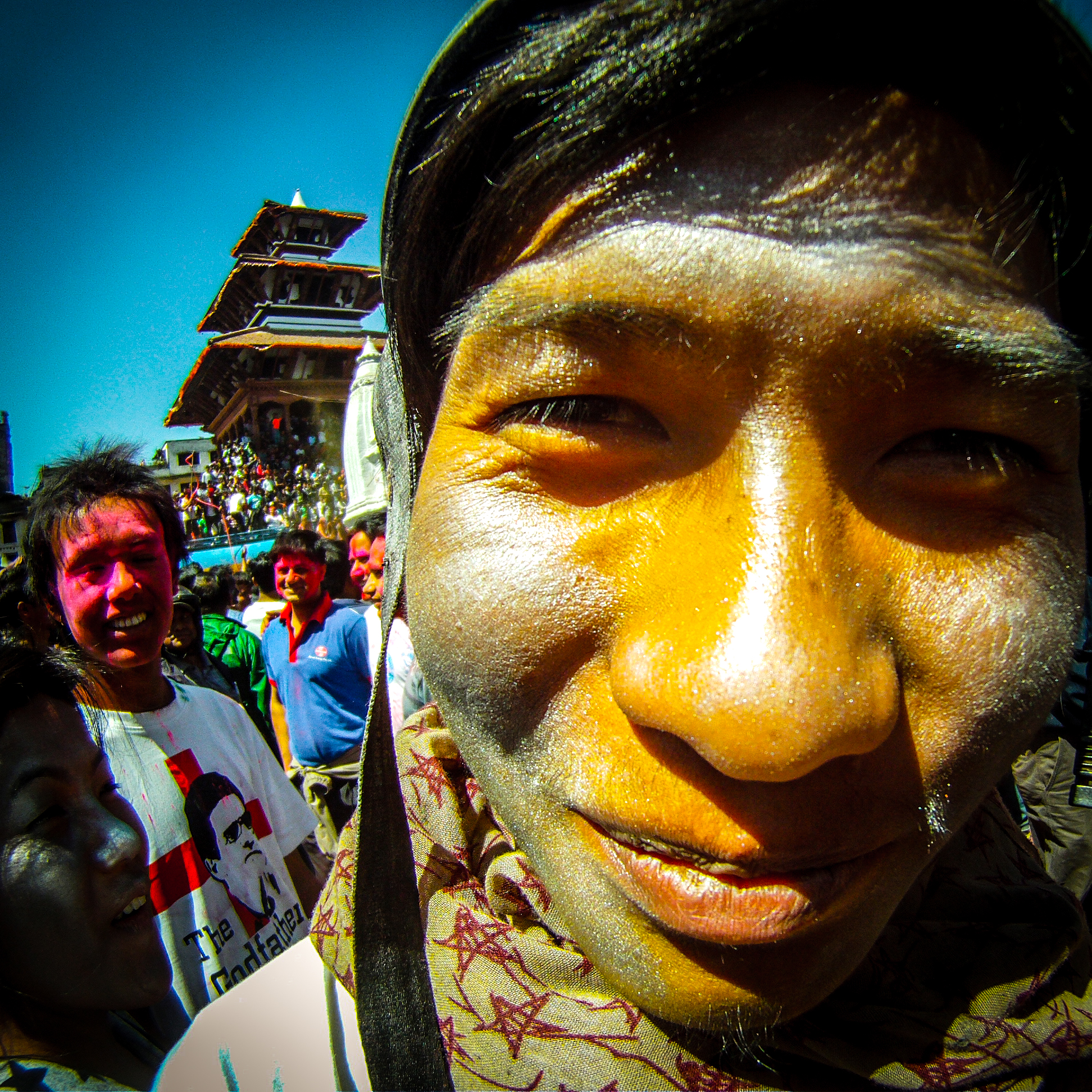 Diversión en Holi