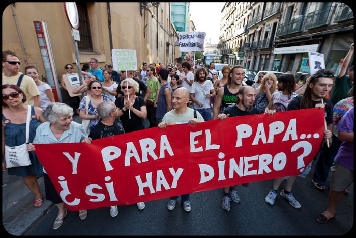Image for Visite du pape, Benoit XVI, en Espagne: habemus polémica(m)
