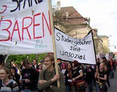 Image for Beim Gegengipfel wider die Kommerzialisierung der Bildung
