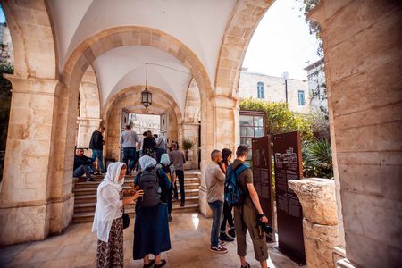 Image for Between the Location and Exhibits of the Terra Sancta Museum in the Old City of Jerusalem