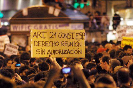 Image for Madrid, l'urlo dei 60.000: "Svegliati Europa, è primavera!"