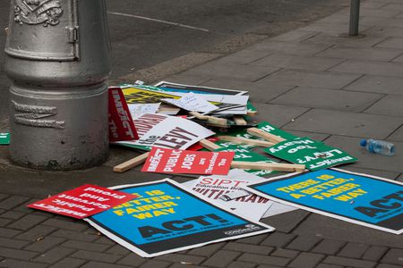 Image for Thousands attend London 'Put People First' protest