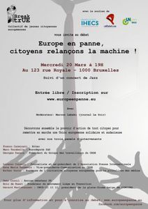 Image for Europe en panne, citoyens relançons la machine!