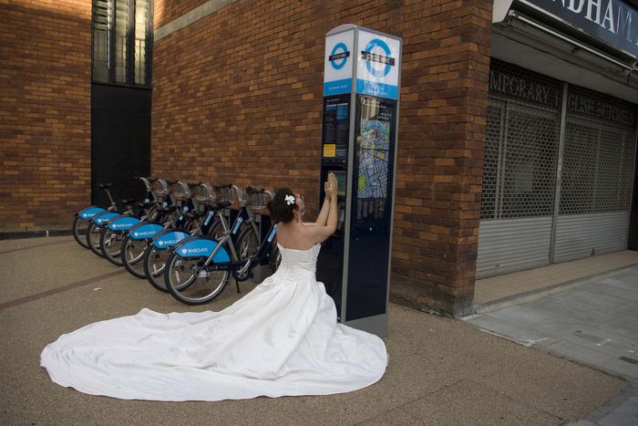 Image for Migration and women exhibition: London's 'Wedding Bellas'