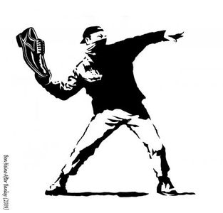 Image for Il lanciatore di scarpe - Banksy Revisited