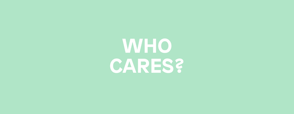 Image for Who Cares