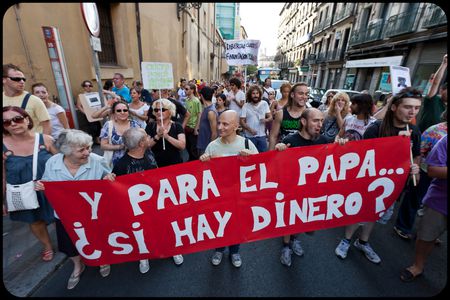 Image for Visite du pape, Benoit XVI, en Espagne: habemus polémica(m)