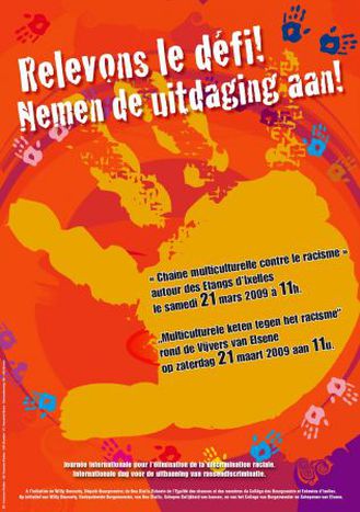 Image for Chaîne humaine multiculturelle contre le racisme ce weekend à Ixelles